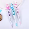 CRATICAL CAROON UNICORN LIGHT PEN CUTE FLEGING PROOP PEN Student Studentery 0.5mm tool tool school setcles gc1235