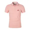 Polos pour hommes hommes de golf de golf été confortable respirant vif vide à sec à manches courtes t-shirt Wearmens mensmen mensmens