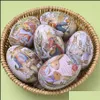 Other Event Party Supplies Festive Home Garden Easter Gift Decoration Egg-Shaped Colorf Bunny Rabbit Candy Chocolate Box Creative Mini Pac