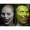 Halloween Party Scary Oni Skull Masches Joker Clown Killer Cosplay Collezione Full Face Smiling Demons Latex L220530