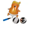 Ups 44x58cm 23 tum Angry Baby Trump Ballonger Cartoon Aluminium Film Glänsande Donald Leksaker Parti Pinata Gag Gåvor Jag är tillbaka Göra Amerika Great Maga USA: s president