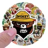 50Pcs Cartoon Smokey Bear Sticker Funny Lucky Bear Graffiti Kids Motorcycle Bicycle Decals