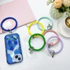 Round Silicone Bracelet Cell Phone Straps Wrist Keychain Outdoor Sports Fashion Creative Anti-Lost Phone Case Accessories for apple iphone xiaomi samsung vivo oppo