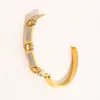 América América Estilo de moda Braceletas Mujeres Bangle Diseñador de lujo Cristal de pulsera de 18k Gold Acero inoxidable amantes de la boda de acero inoxidable Joyería ZG1457