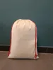 Sublimation Blank Santa Sacks DIY Personalized Drawstring Bag Christmas Gift Bags Pocket Heat Transfer 2023 New year wholesale FY4931 FY4935 0704