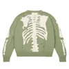 Men's Sweater Street hip-hop jacquard sweater loose skull knitted pullover long-sleeved