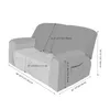 Pokrywa krzesła 6-częściowe 2-osobowa rozciągająca sofa Cover All-Inclusive Slipcovers Velvet Couch Elastyczne zamsz obrońcy