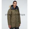 Nieuwe stijl winddichte designer heren langford parka Donsjack Wit Chaqueton Canadese stof Outdoor jas piumino capuchon