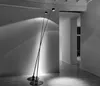 Minimalistische lineaire LED -vloer Lamp Noordse modeontwerper Hotelkamer appartement Villa Standing Lights Modern Indoor Lighting