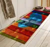 Printed Color Board Carpets Anti-Slip Flannel Area Rug Floor Mat Home Living Room Bedroom Decoration