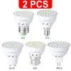 Bulbos GU10 LED E27 Lâmpada E14 Spotlight Bulb 48 60 80LEDS Lampara 220V Gu 10 Bombillas MR16 Gu5.3 Lampada Spot Light B22 5W 7W 9W