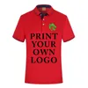 Silk Cotton Custom shirts For Your Family Team Primary Team Color Polo College University Design Personalized shirts 220608