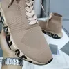 Skor Kvinnor Mens High Designer Catwalk Sneakers mjuk bekväm dammspår enda hastighet