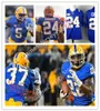 كلية كرة القدم الأمريكية ارتداء NCAA Custom Pittsburgh Panthers Pitt خياطة كرة القدم جيرسي دان مارينو جيرسي 25 Darrelle Revis 24 James Conner 25 Lesean McCoy 56 C.