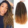 8 pouces Marlybob tressage cheveux crochet tresses Afro crépus bouclés Crochet Passion torsion organique Tress Extensions de cheveux LS05