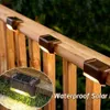 Dispositivo de aquecimento solar de luz solar do jardim ao ar livre Decoração de lâmpada leve à prova d'água de energia solar para escada do pátio