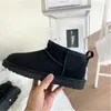 2022 quente aus u5854 clássico curto minibotas de neve femininas manter quente bota masculina feminina de pelúcia botas quentes casuais pele de carneiro sapatos de camurça cinza transbordo grátis