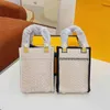 Drawstring Summer Designer Amber Mini Straw Tote Bag Women Woven Beach Drawstring Crossbody Bag Travel Shopping bucket 220719