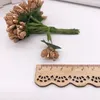 144 unids/lote de estambre de flores artificiales, tallo de alambre/hojas de matrimonio, estambre, corona DIY, decoración de caja de boda