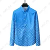 Herrdesigner lyxklänning Skjortor sidenskjorta Lyxkläder långa ärmar visar bokstavsblommor paris tryck Casual Sommarkrage blanda färger 3XL