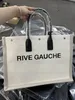 Novo estilo de bolsa de compras de designer de luxo bolsas femininas Rive Gauche Tote bolsa de linho de moda de verão Grandes bolsas de praia viagens corpo transversal bolsa de ombro carteira bolsas
