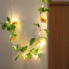 Strängar konstgjorda solros led sträng ljus för hem bröllop fest sovrum dekorerad stringsled