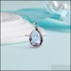 Charms Jewelry Findings Components Waterdrop Birthstone Crystal 12 Month Birthday Stones For Handmade Diy Mak Dhipw