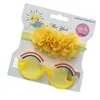 Hair Accessories 2 Pcs Kids Po Shooting Props Child Baby Summer Beach Sunglasses Band Kit