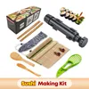 Juego de accesorios para Sushi, molde para hacer arroz, herramienta antiadherente para enrollar carne y verduras, Kit DIY para hacer suministros de cocina, envío Onigiri desde la UE