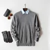 Maglione di cotone cashmere uomo autunno inverno jersey Jumper Robe hombre pull homme hiver pullover uomo oneck Maglioni lavorati a maglia 220811