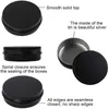 Empty Jars Bottles Black Round Aluminum Tin Cans Screw Lids Metal Lip Balm Box Cosmetic Containers Storage Organization