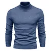 Maglioni da uomo Dolcevita invernale da uomo Dolcevita spesso casual Tinta unita Base Pullover caldo e sottile di qualità Top da donnaUomo