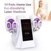 Body Slimming Machine 14 Pads 5MW Led Light With 10 Big 4 Small Fat Burning Beauty Equipment For Salon Spa Use