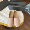 Canvas Shoes Loafers Espadrilles woman shoes luxe cap toe genuine 100% leather Quilting Pure hand sewing womans flats luxury Top Quilty spring size 34-42