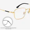 Lunettes de soleil de mode Cadres Pure Titanium Hommes Lunettes Cadre avec recette Vide IP Matériau de placage électronique Prescription Optique Lunettes M