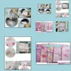 Ship 100Pcs Small 30*40Cm Flower Printed Bra Clothes Laundry Bag Washing Hine Nylon Net Mesh Hosiery Lingerie Zipper Drop Delivery 2021 Bags