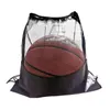 Capa de basquete portátil Mesh Bag de futebol de futebol Backpack Outdoor Vôlei Bolsa de armazenamento de bola 220728