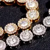 Chaines Collier de cou chérir en cristaux en cristal en grappes pour femmes Iced Iced Out Cuban Link Bracelet JewelryChains8728005