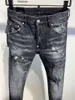 Jeans Ss20 Nova Qualidade Marca Designer Masculino Denim Cool Guy Bordado Calça Moda Buracos Calças Itália Dsquare Dsquare 2 S Mjh