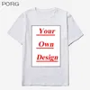Kaus Kustom Katun 100% Ukuran Asia Membuat Desain Anda Sendiri Warna Pria Wanita Cetak Asli Hadiah Berkualitas Tinggi 220613