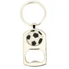 Bärbar flasköppnare Keychains Creative Basketball Football Sports Keychain Corkwrew Metal Keyring Kitchen Tools