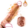 Neuheiten Automatischer Teleskop-Heizdildo-Vibrator G-Punkt-Massage Hug2876