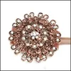 Tringles à rideaux Décor à la maison Jardin Style européen Diamant en forme de fleur Aimant Embrasse Rideaux magnétiques Boucle Fenêtre Screening Ball Clip