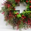 Decorative Flowers & Wreaths Fall Wreath White Pumpkin Double Hanger Small For Windows Grapevine Crafts Tall FrontDecorative