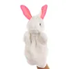 Jouets en peluche animaux doux et mignons, lapins de dessin animé, marionnettes à main en peluche pour enfants, jouets de simulation, accessoires d'activité créative 1216998