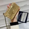 Bolsa de corrente de diamante cheia designer de moda de luxo 5A high-end qualidade cristal brilhante ombro único ouro cross-ombro bolsas de metal axila banquete bolsa de moedas