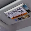 Organisateur de voiture visière porte-carte de visite boîte de rangement spécialisé plug-in temporaire panneau de stationnement conteneur