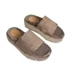 Frauen Luxus Designer mit Box Sandalen Hausschuhe Leder Sommer Flache Slipper Stickerei Mode Strand Frau Großer Kopf Regenbogen Buchstaben 35-42 #2222