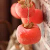 Party Decoration With Frost Simulation Persimmon Hanging Fake Autumn Red Fruit Famous Living Room PersimmonParty