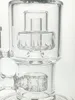 Equipamento de cachimbo de água/borbulhador de vidro para fumar bong 8,5 polegadas de altura e dois perc com fêmea de 14 mm e tigela 400g de peso 2 estilos BU050A/B LK BU062